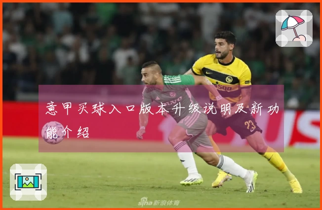 意甲买球入口版本升级说明及新功能介绍